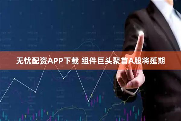无忧配资APP下载 组件巨头聚首A股将延期